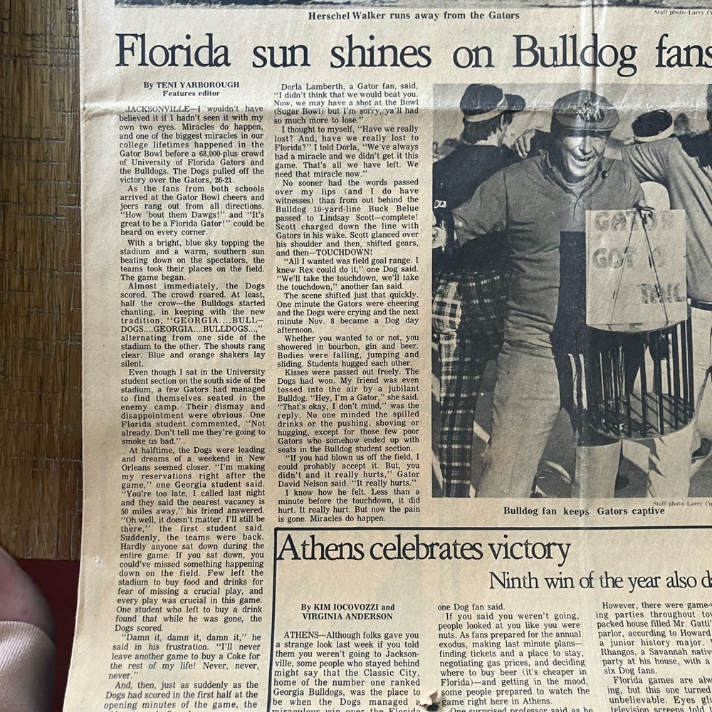 Vintage Newspaper Clipping
